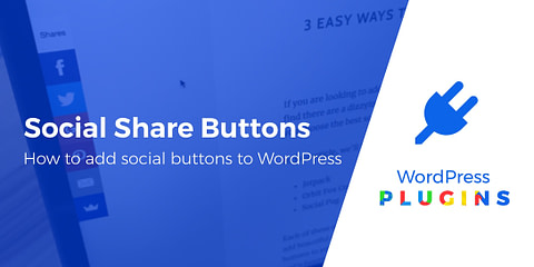 add social share buttons to WordPress
