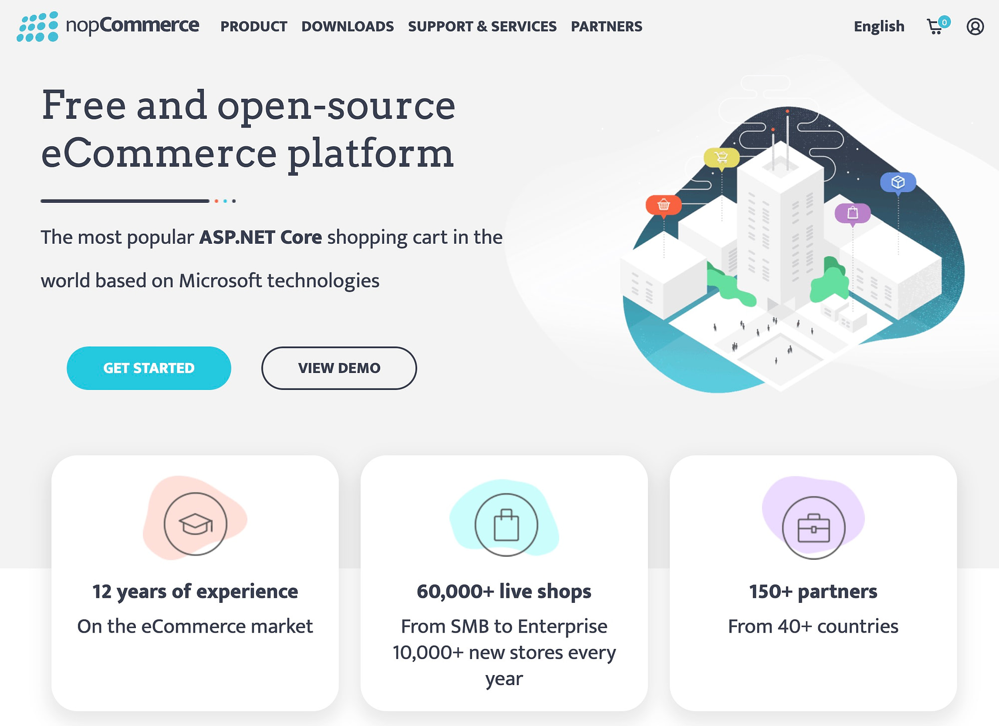 NopCommerce is one of our favorite  open source ecommerce platforms.