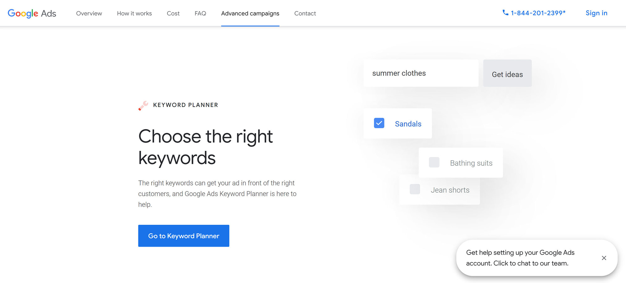 Google Keyword Planner