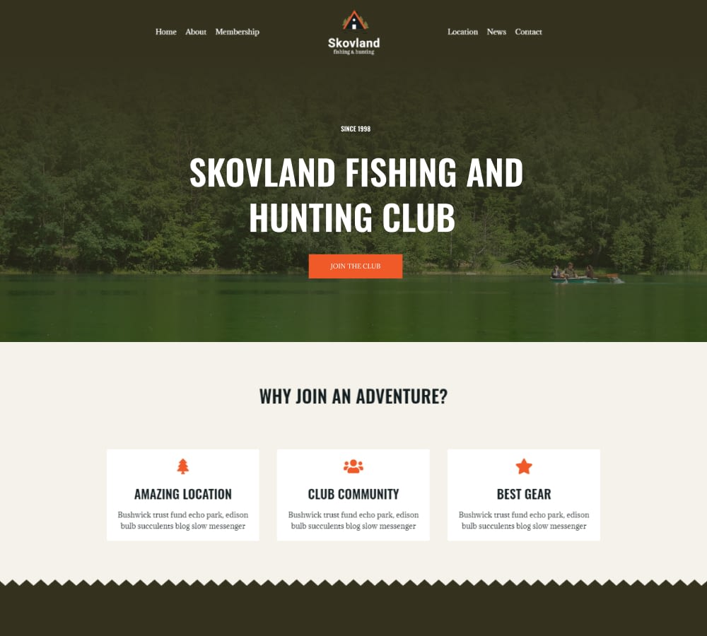 Fishing and Hunting Club  Featured Image
