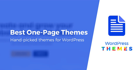 WordPress one page themes