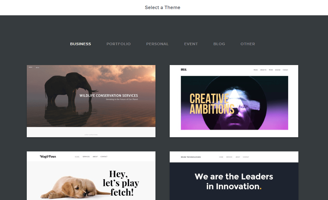 weebly themes.
