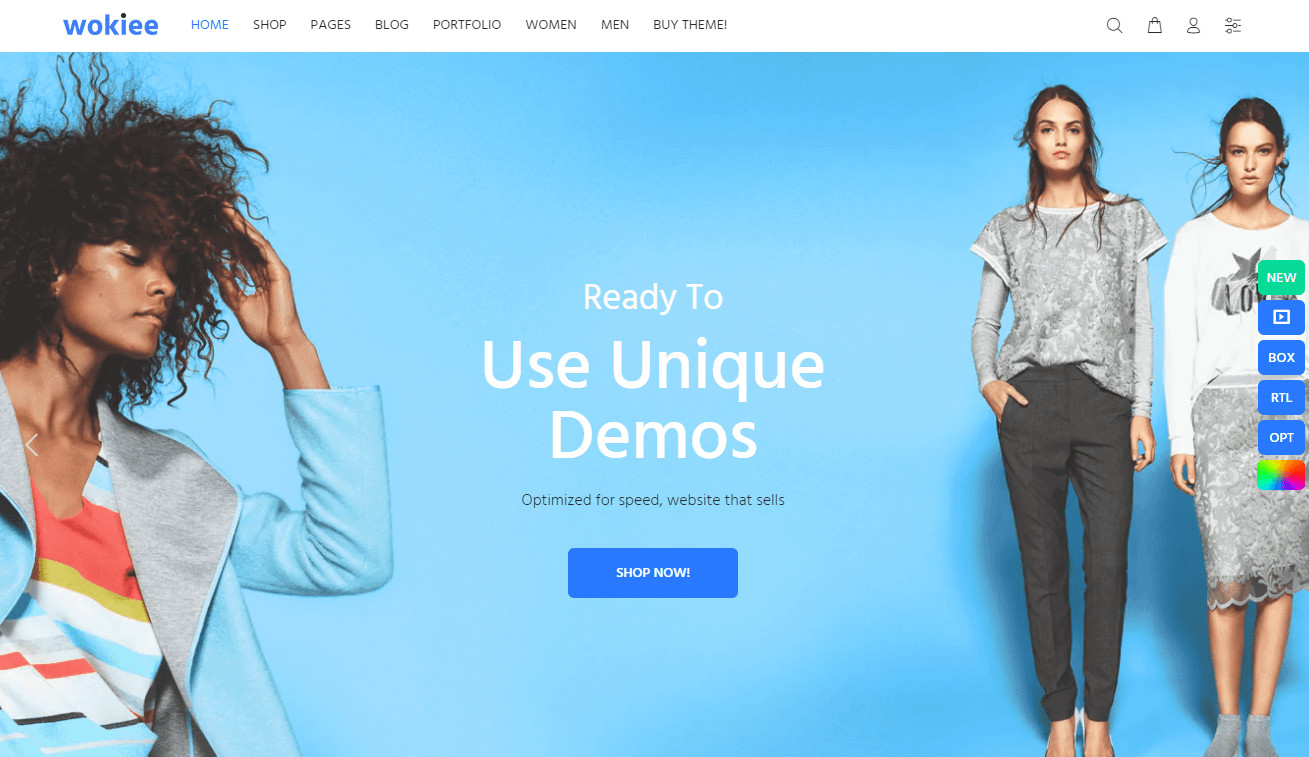 Best Shopify themes #1: wokiee