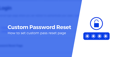 Wordpress custom reset password page.